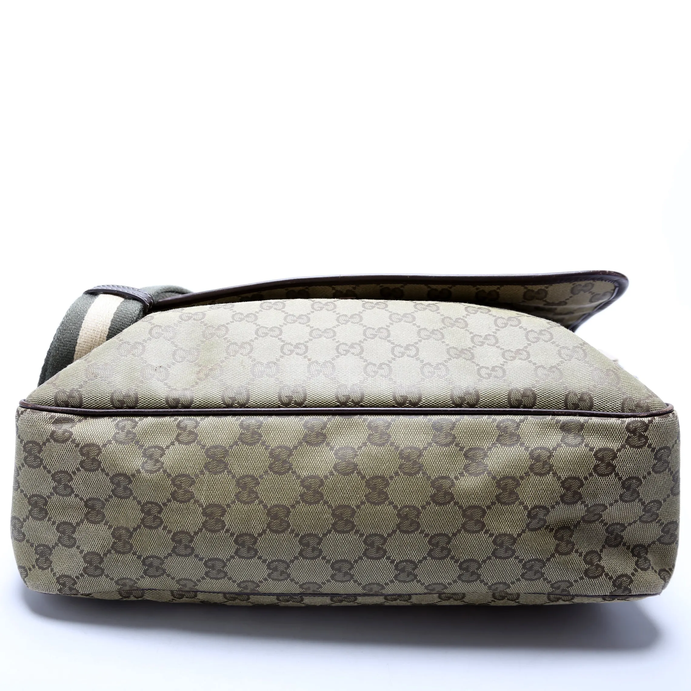 233052 GG Coated Canvas Medium Messenger Flap Bag