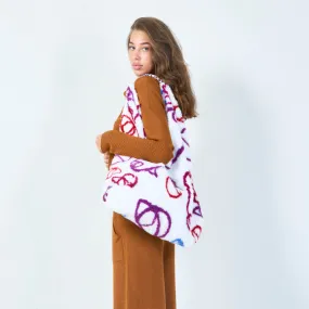 Abstract print tote bag wholesale