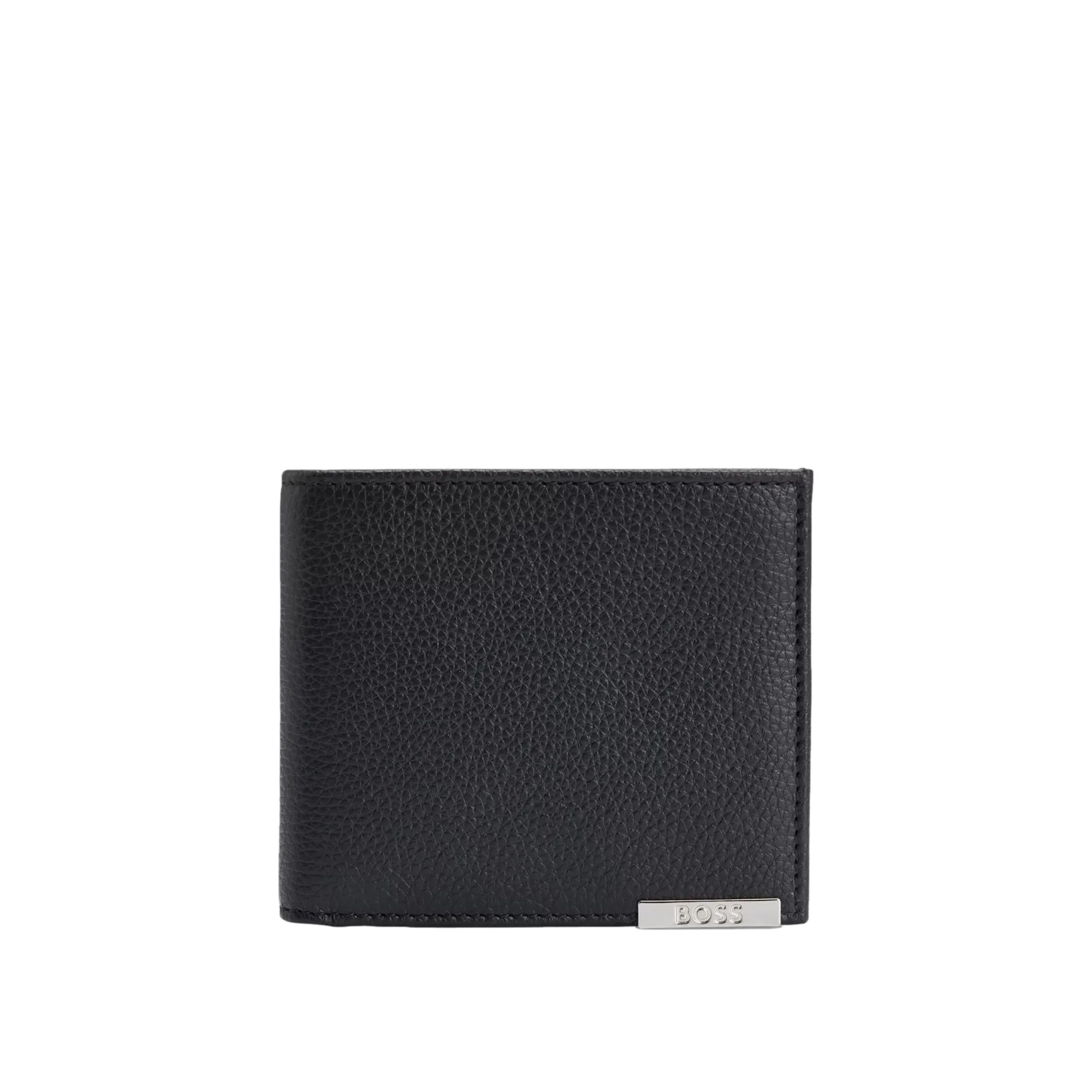 BOSS Logo-Plate Leather Wallet and Card Holder Gift Set