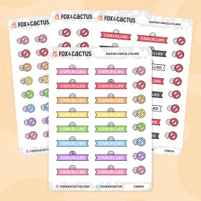 Cancelled Squish Stickers
