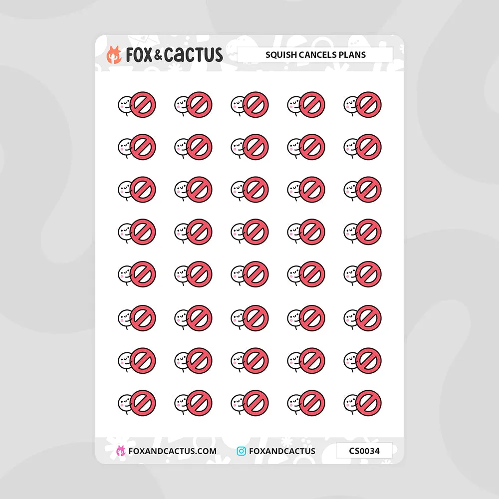 Cancelled Squish Stickers