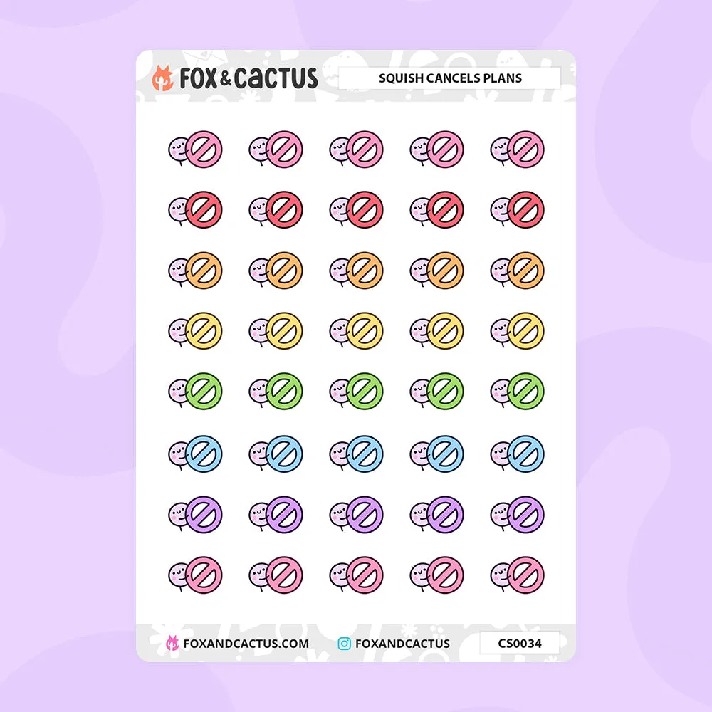 Cancelled Squish Stickers