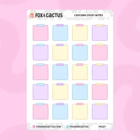 Caticorn Sticky Note Stickers
