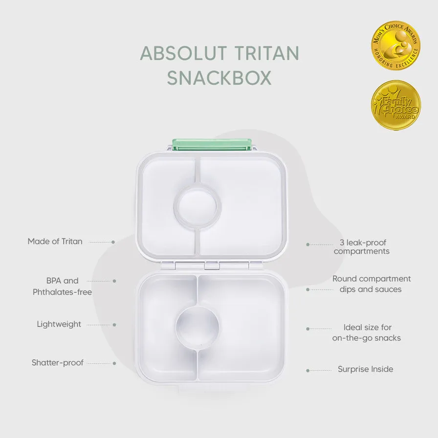 Citron Tritan Snack Box - Dino - White