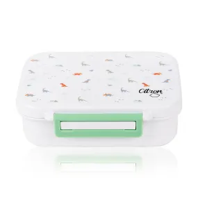 Citron Tritan Snack Box - Dino - White