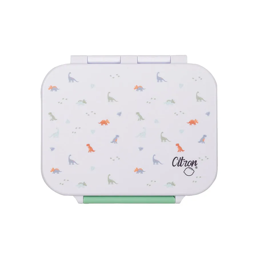 Citron Tritan Snack Box - Dino - White