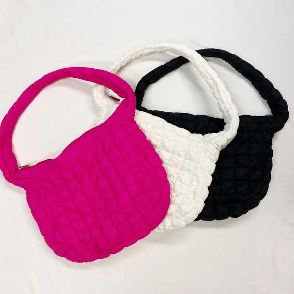 Ellison and Young- Carry All Quilted Cross Body Bag- 3 COLORS