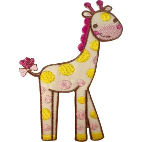 Giraffe Patch Iron Sew On Kid Clothes Childrens Bag Embroidered Badge Art Crafts