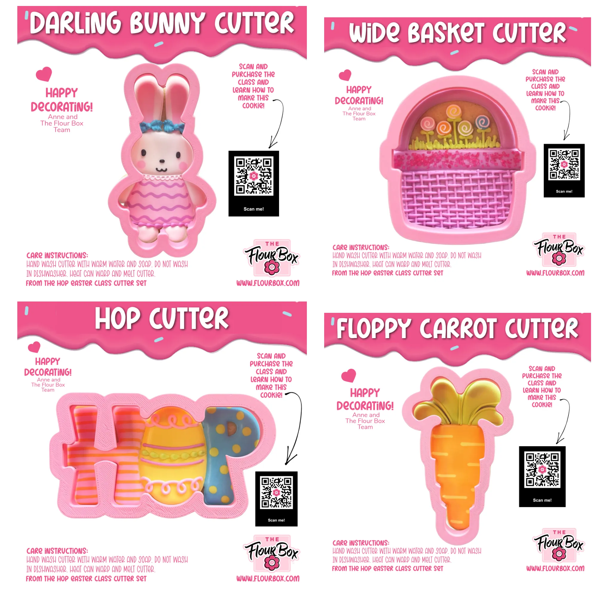 HOP Easter Cookie Decorating Class RECORDING with Optional Kit