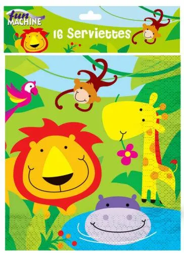 Jungle Party Animal Lion Birthday Party Pack Jungle Table Ware decoration