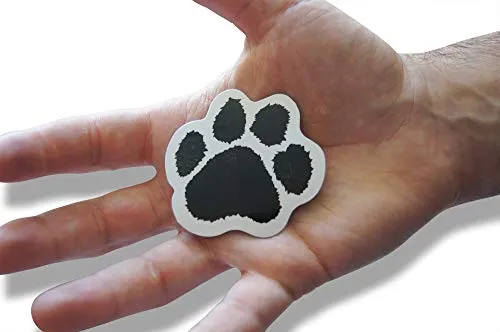 Novel Merk Animal Paw Print Small Refrigerator Magnets Set for Kids Party Favors & School Carnival Prizes Miniature Design (12 Pieces)