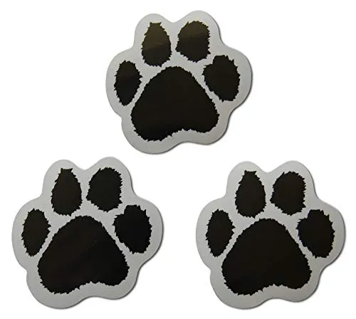Novel Merk Animal Paw Print Small Refrigerator Magnets Set for Kids Party Favors & School Carnival Prizes Miniature Design (12 Pieces)