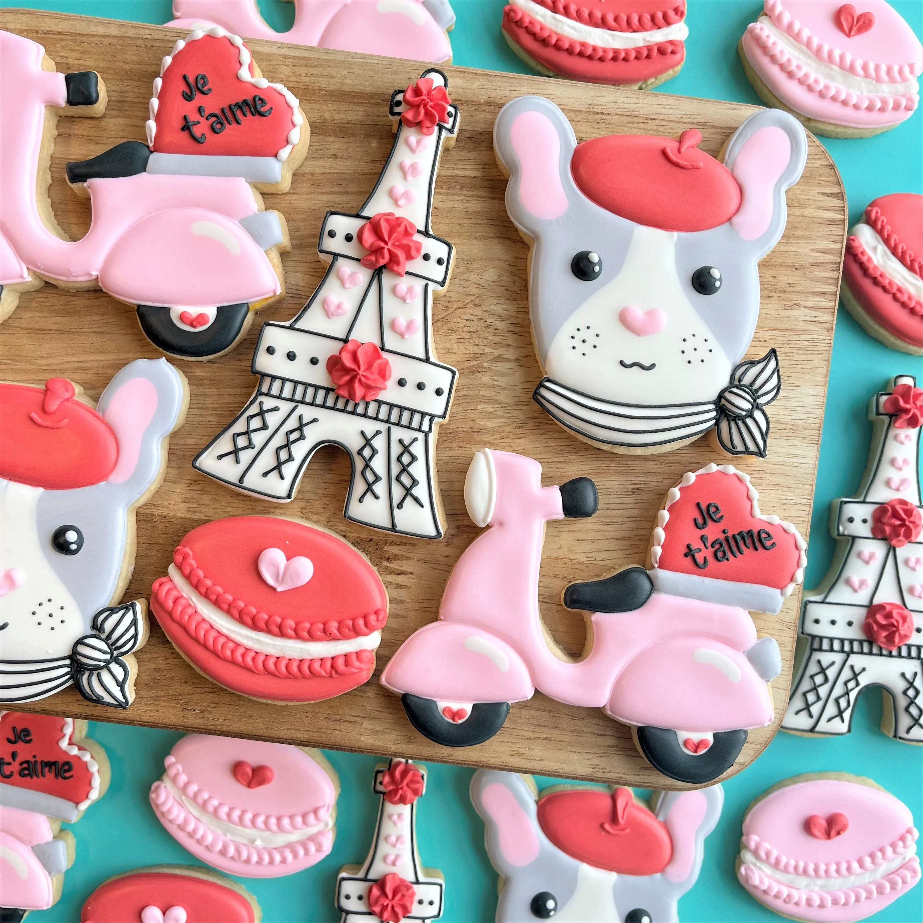 Paris Valentine's Cookie Decorating Class RECORDING with Optional Kit