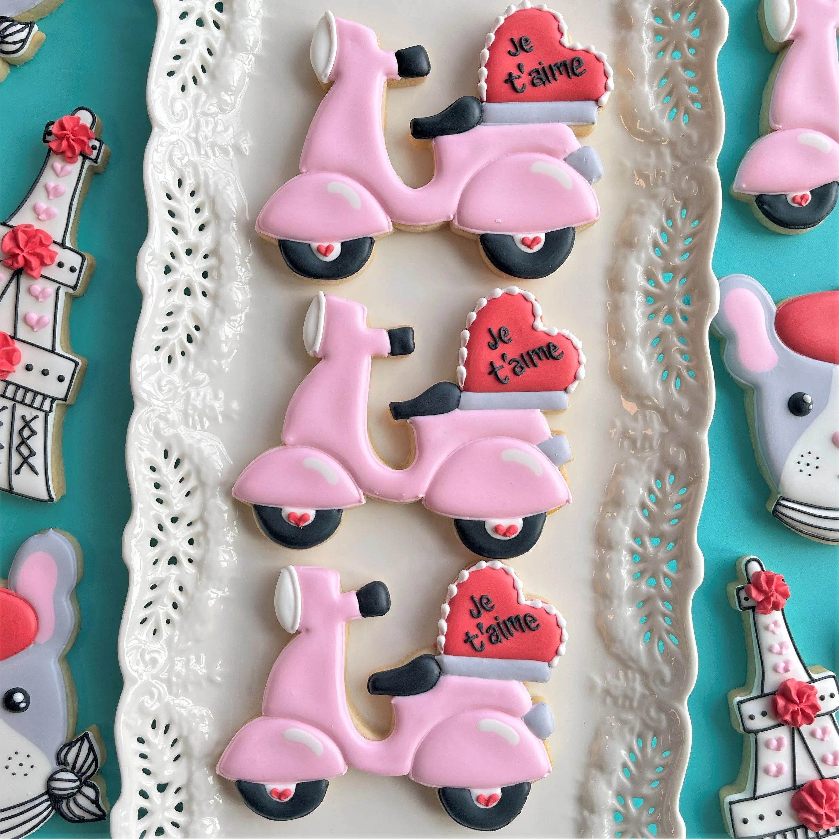 Paris Valentine's Cookie Decorating Class RECORDING with Optional Kit