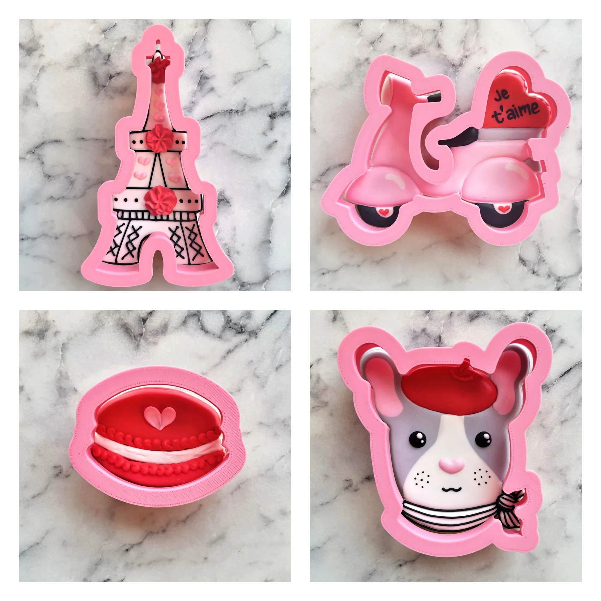 Paris Valentine's Cookie Decorating Class RECORDING with Optional Kit