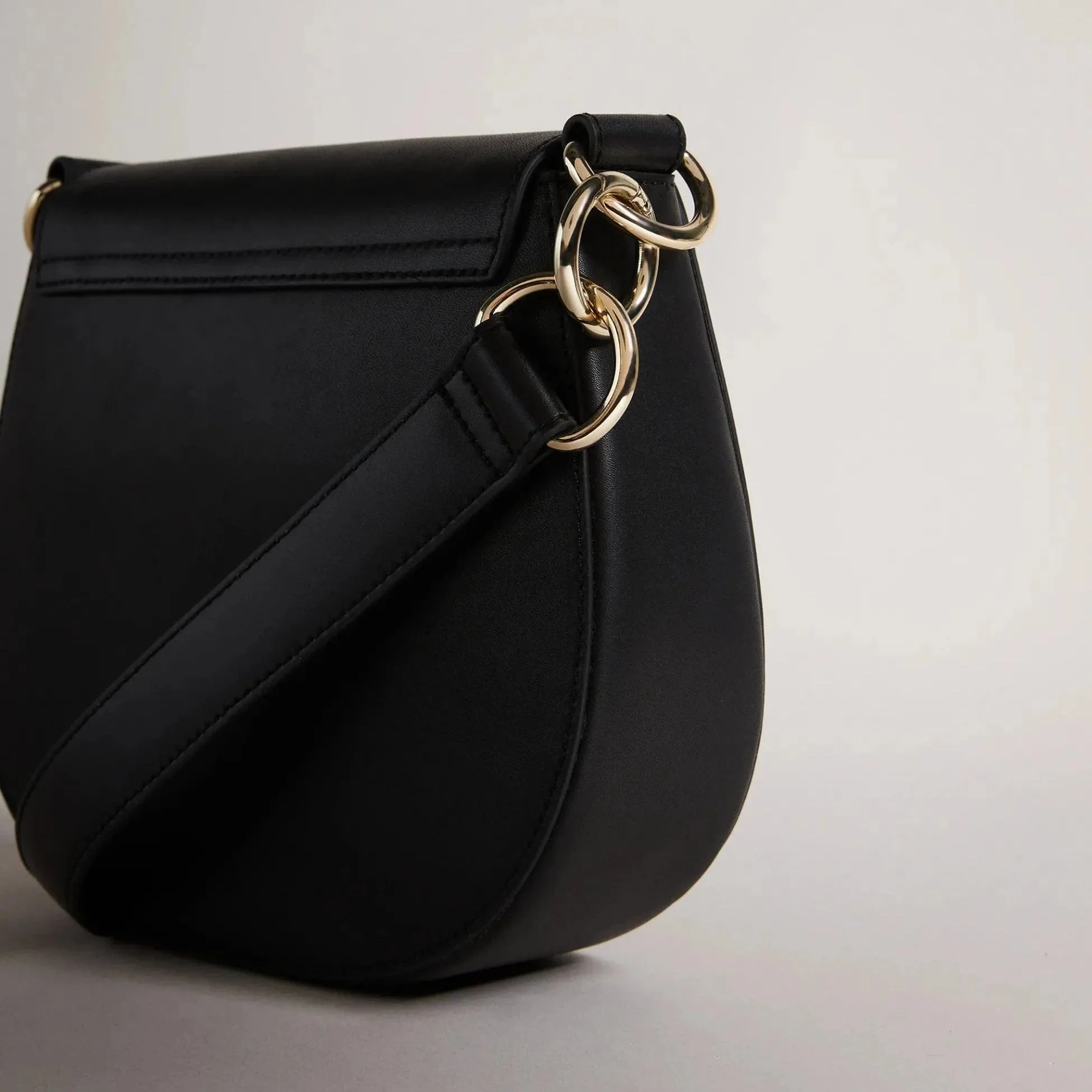 Ted Baker Darcell Branded Satchel Crossbody Bag Black
